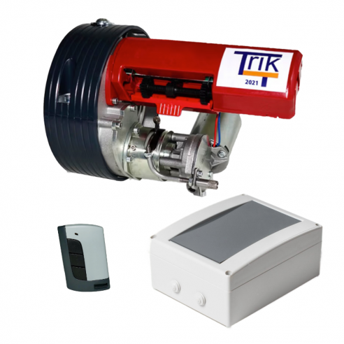 Kit Motor Trik Silence T225 24v con electrofreno para puertas enrollables de hasta 190kg eje 60mm