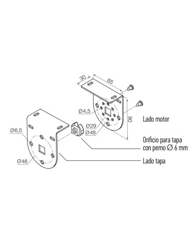 Kit para cortinas verticales, blanco